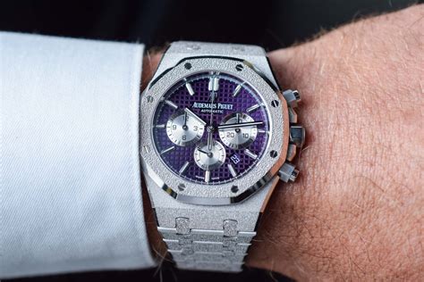 audemars piguet purple face|audemars piguet skeleton frosted.